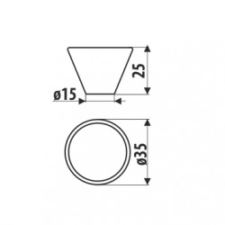 Pomo GD09, madera + decor gato