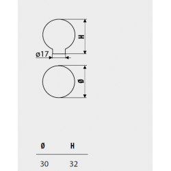 Pomo GD44, madera clara