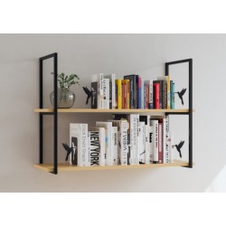 Soporte para libros - colibrí derecho, negro estructural