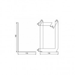 Soporte para libros - clásico, negro estructural