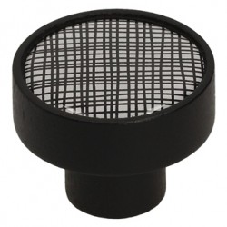 Pomo GD08, negro mate + decor cuadros