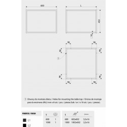 Estructura para mesa SR20-600