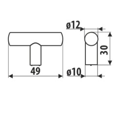 Pomo GS10, oro satinado